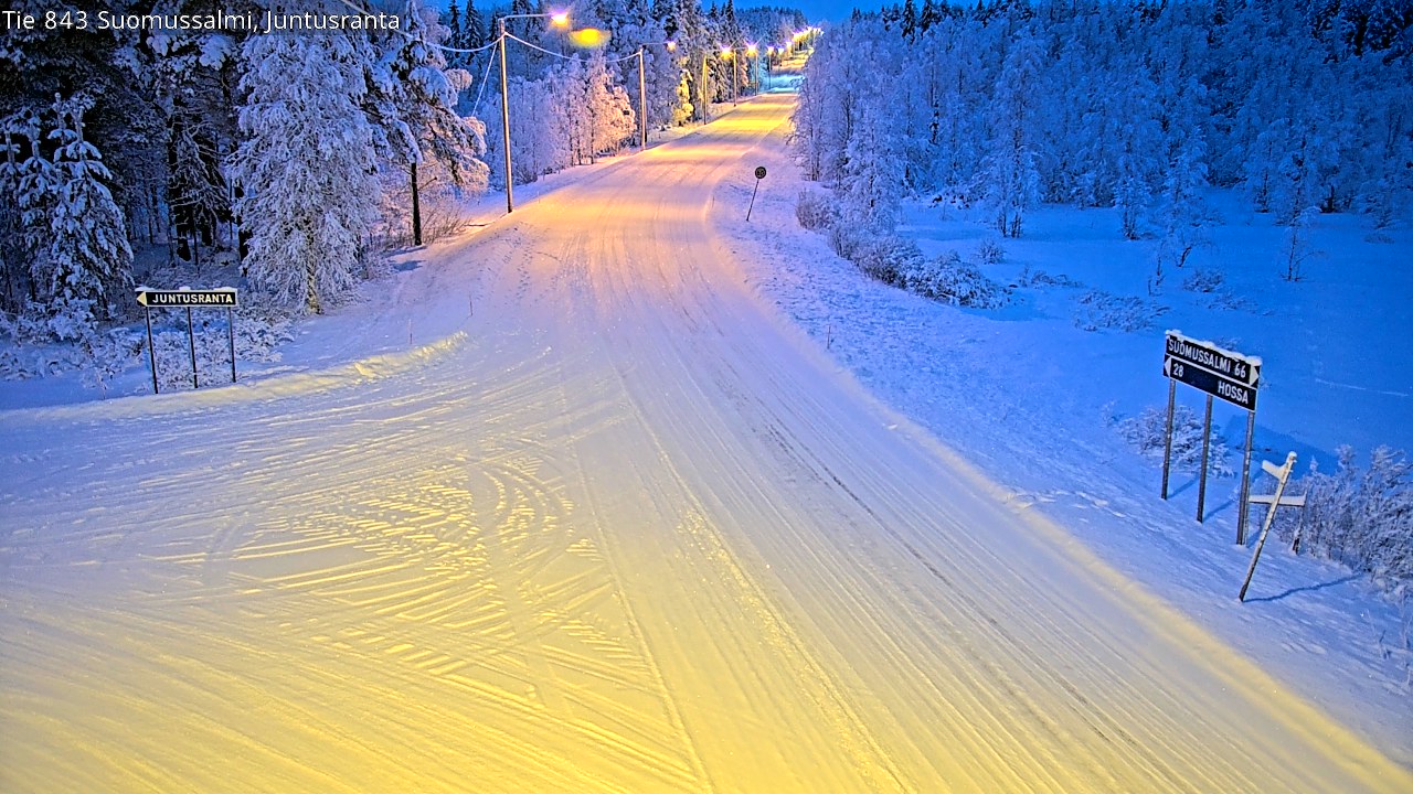 Kelikamerat Kuva Tie 843 Suomussalmi, Juntusranta, Suomussalmi, Kainuu