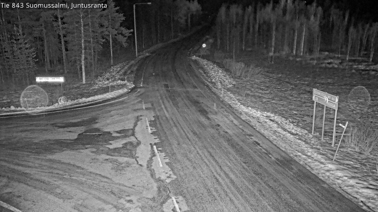 Kelikamerat Kuva Tie 843 Suomussalmi, Juntusranta, Suomussalmi, Kainuu