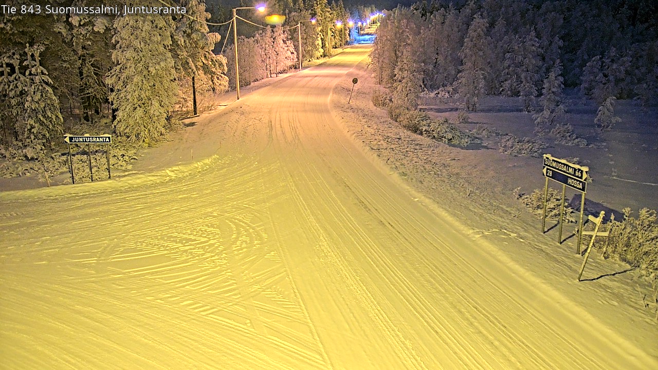 Kelikamerat Kuva Tie 843 Suomussalmi, Juntusranta, Suomussalmi, Kainuu