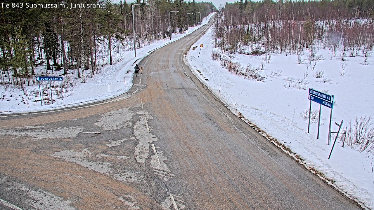 Kelikamerat Kuva Tie 843 Suomussalmi, Juntusranta, Suomussalmi, Kainuu