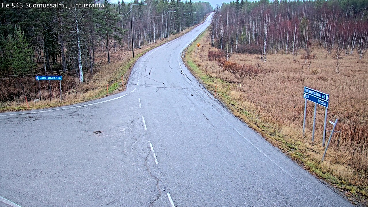 Kelikamerat Kuva Tie 843 Suomussalmi, Juntusranta, Suomussalmi, Kainuu