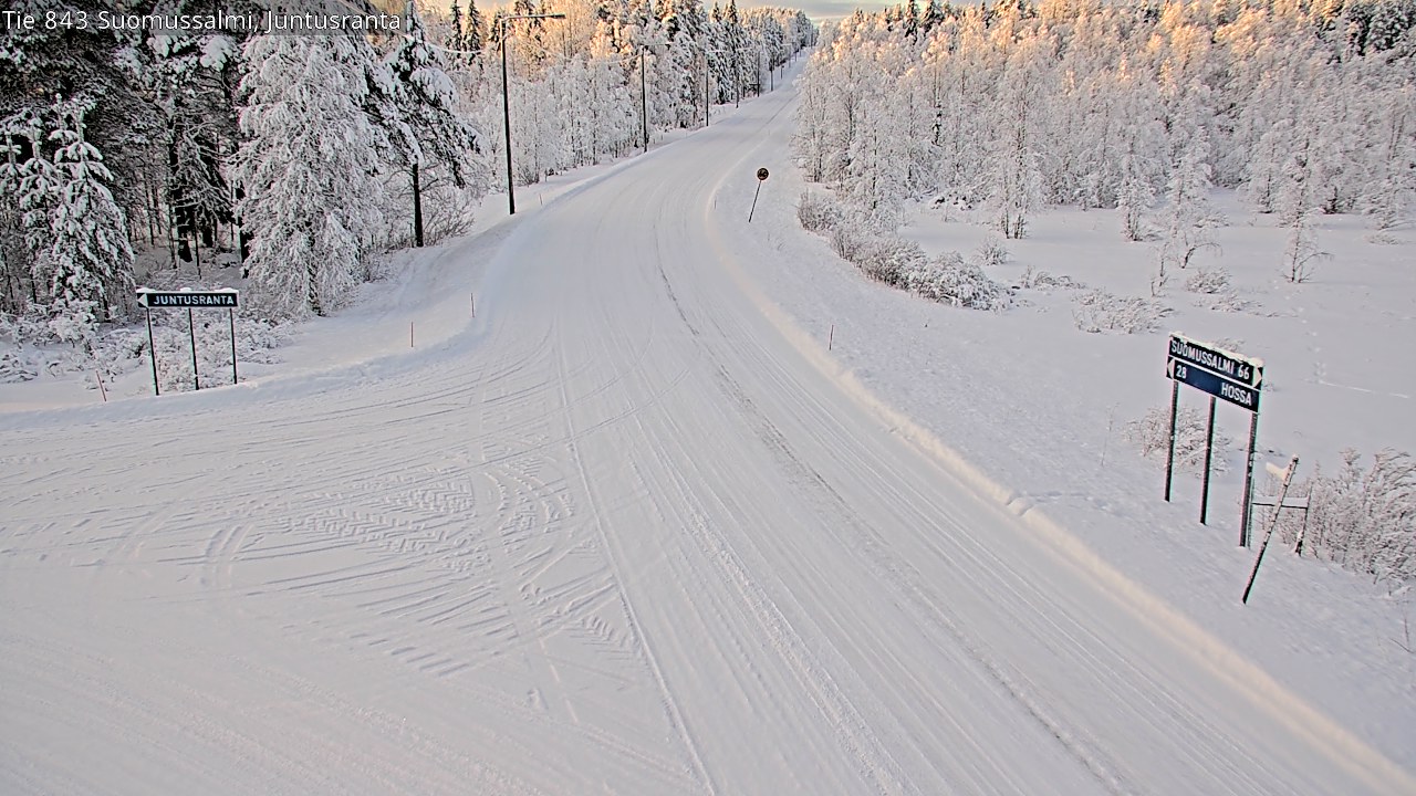 Kelikamerat Kuva Tie 843 Suomussalmi, Juntusranta, Suomussalmi, Kainuu