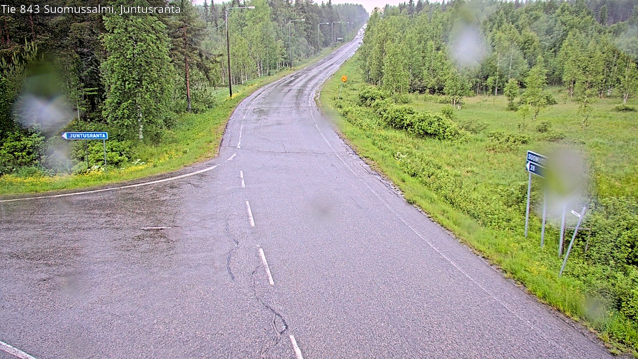 Kelikamerat Kuva Tie 843 Suomussalmi, Juntusranta, Suomussalmi, Kainuu