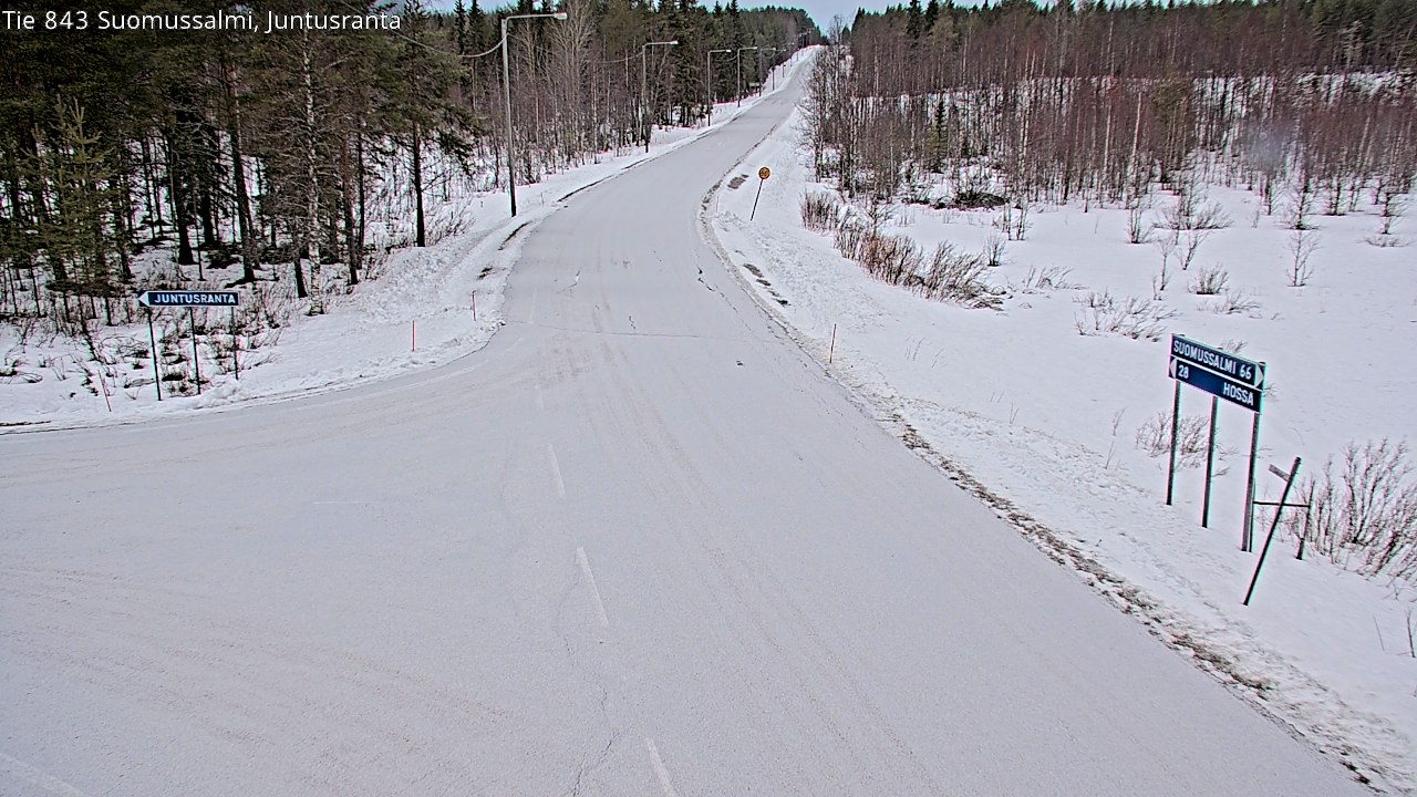 Kelikamerat Kuva Tie 843 Suomussalmi, Juntusranta, Suomussalmi, Kainuu