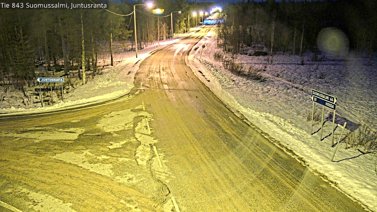 Kelikamerat Kuva Tie 843 Suomussalmi, Juntusranta, Suomussalmi, Kainuu