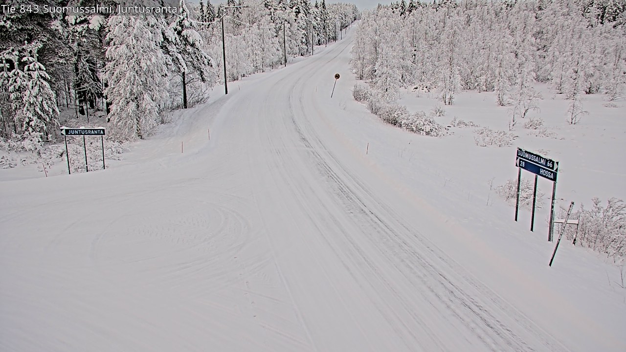 Kelikamerat Kuva Tie 843 Suomussalmi, Juntusranta, Suomussalmi, Kainuu