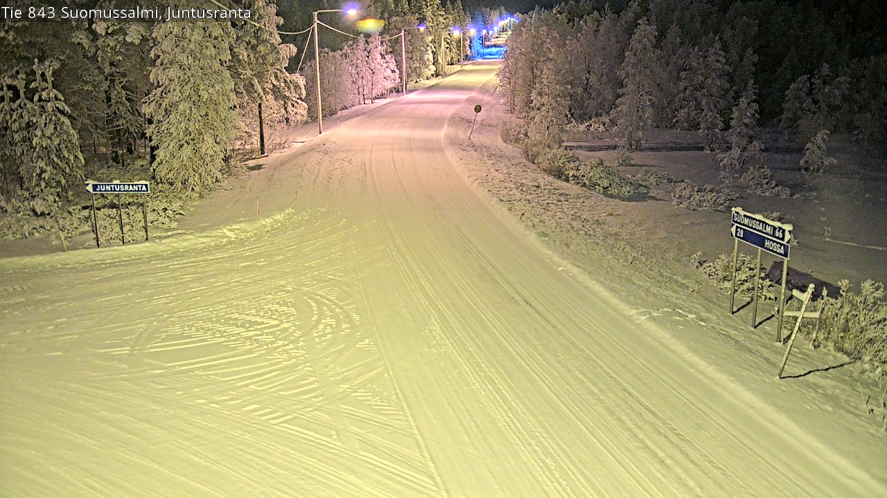 Kelikamerat Kuva Tie 843 Suomussalmi, Juntusranta, Suomussalmi, Kainuu