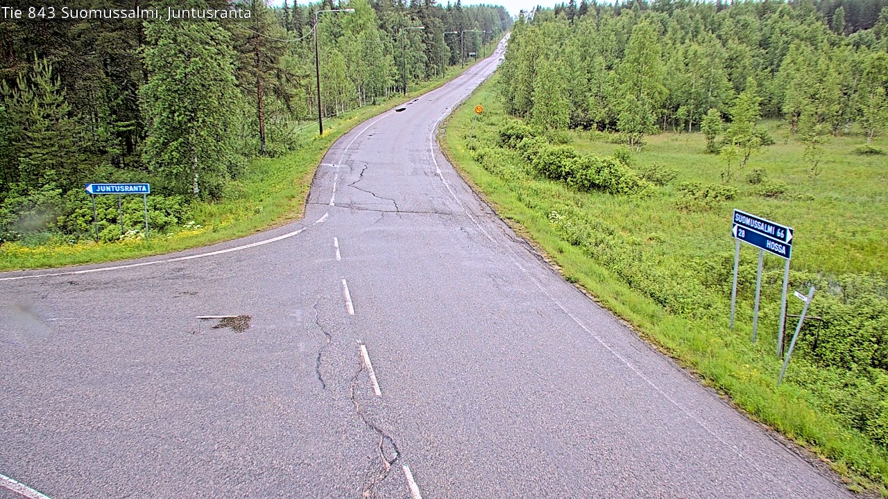 Kelikamerat Kuva Tie 843 Suomussalmi, Juntusranta, Suomussalmi, Kainuu
