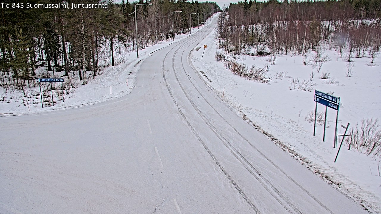 Kelikamerat Kuva Tie 843 Suomussalmi, Juntusranta, Suomussalmi, Kainuu