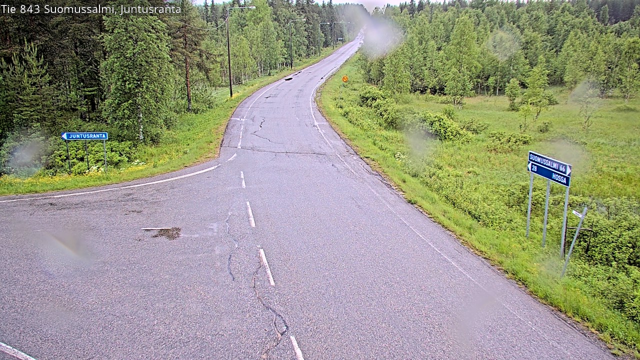 Kelikamerat Kuva Tie 843 Suomussalmi, Juntusranta, Suomussalmi, Kainuu