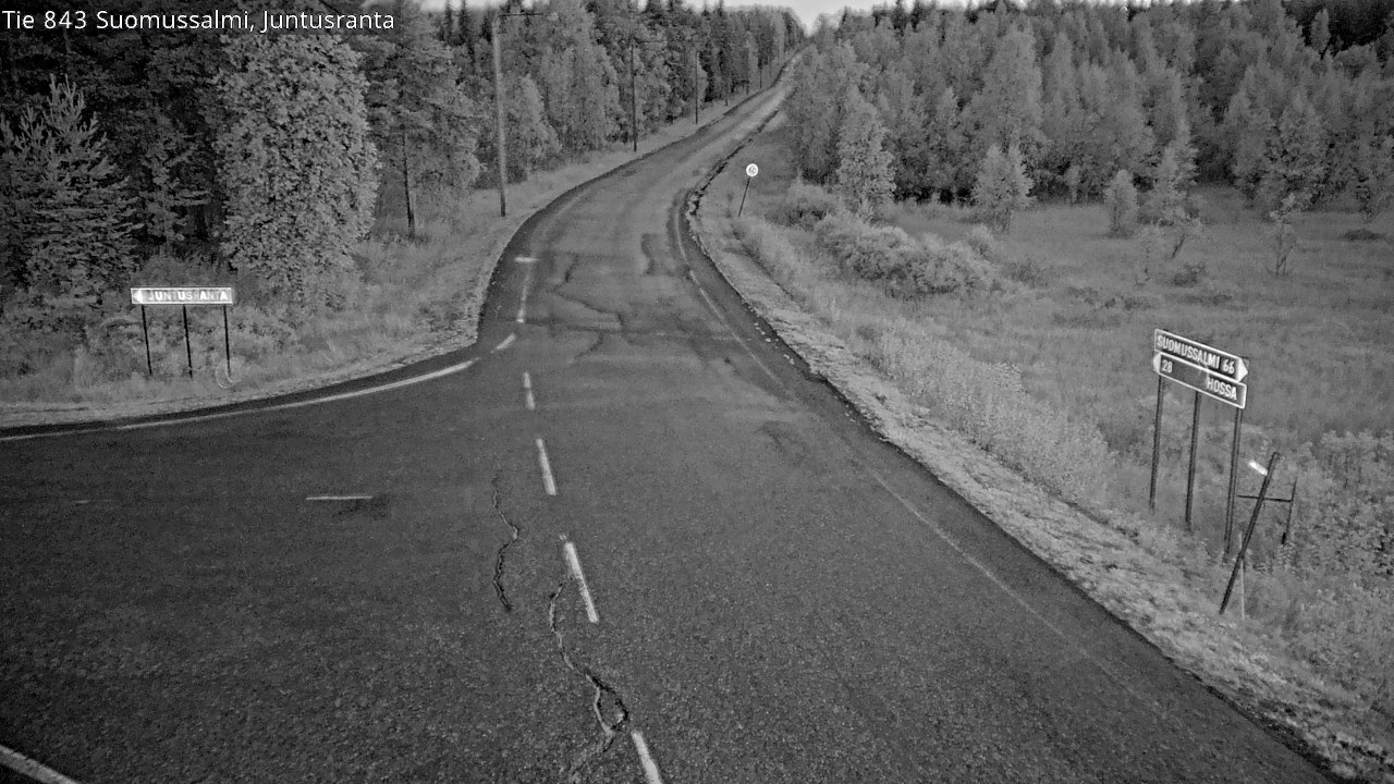 Kelikamerat Kuva Tie 843 Suomussalmi, Juntusranta, Suomussalmi, Kainuu