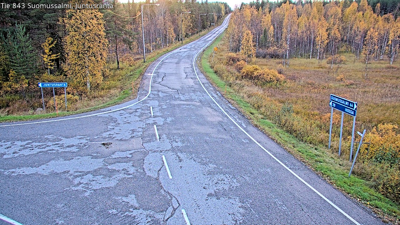 Kelikamerat Kuva Tie 843 Suomussalmi, Juntusranta, Suomussalmi, Kainuu