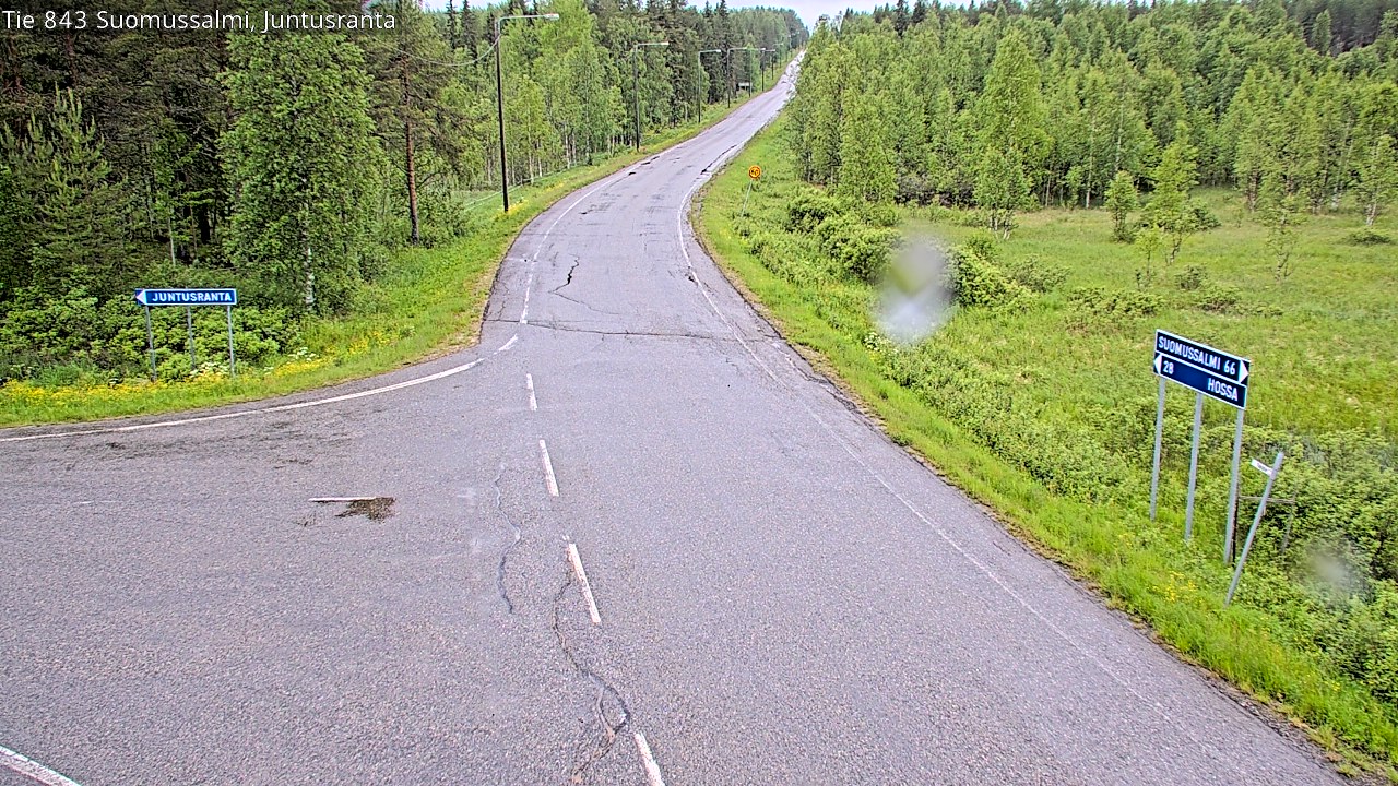 Kelikamerat Kuva Tie 843 Suomussalmi, Juntusranta, Suomussalmi, Kainuu