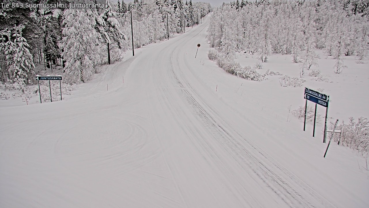 Kelikamerat Kuva Tie 843 Suomussalmi, Juntusranta, Suomussalmi, Kainuu