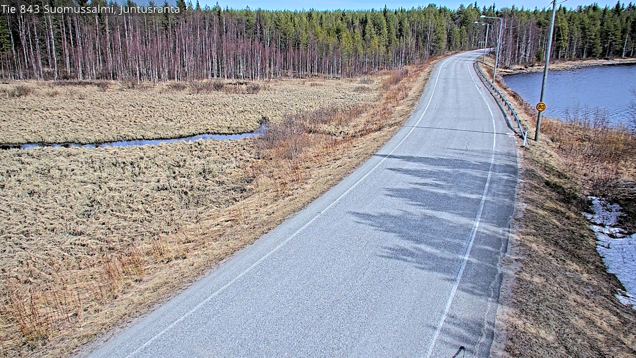 Kelikamerat Kuva Tie 843 Suomussalmi, Juntusranta, Suomussalmi, Kainuu