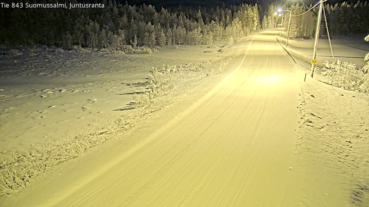 Kelikamerat Kuva Tie 843 Suomussalmi, Juntusranta, Suomussalmi, Kainuu