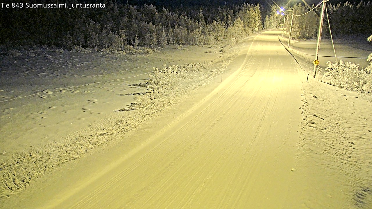 Kelikamerat Kuva Tie 843 Suomussalmi, Juntusranta, Suomussalmi, Kainuu