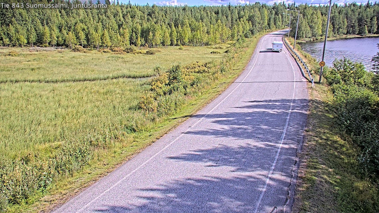 Kelikamerat Kuva Tie 843 Suomussalmi, Juntusranta, Suomussalmi, Kainuu