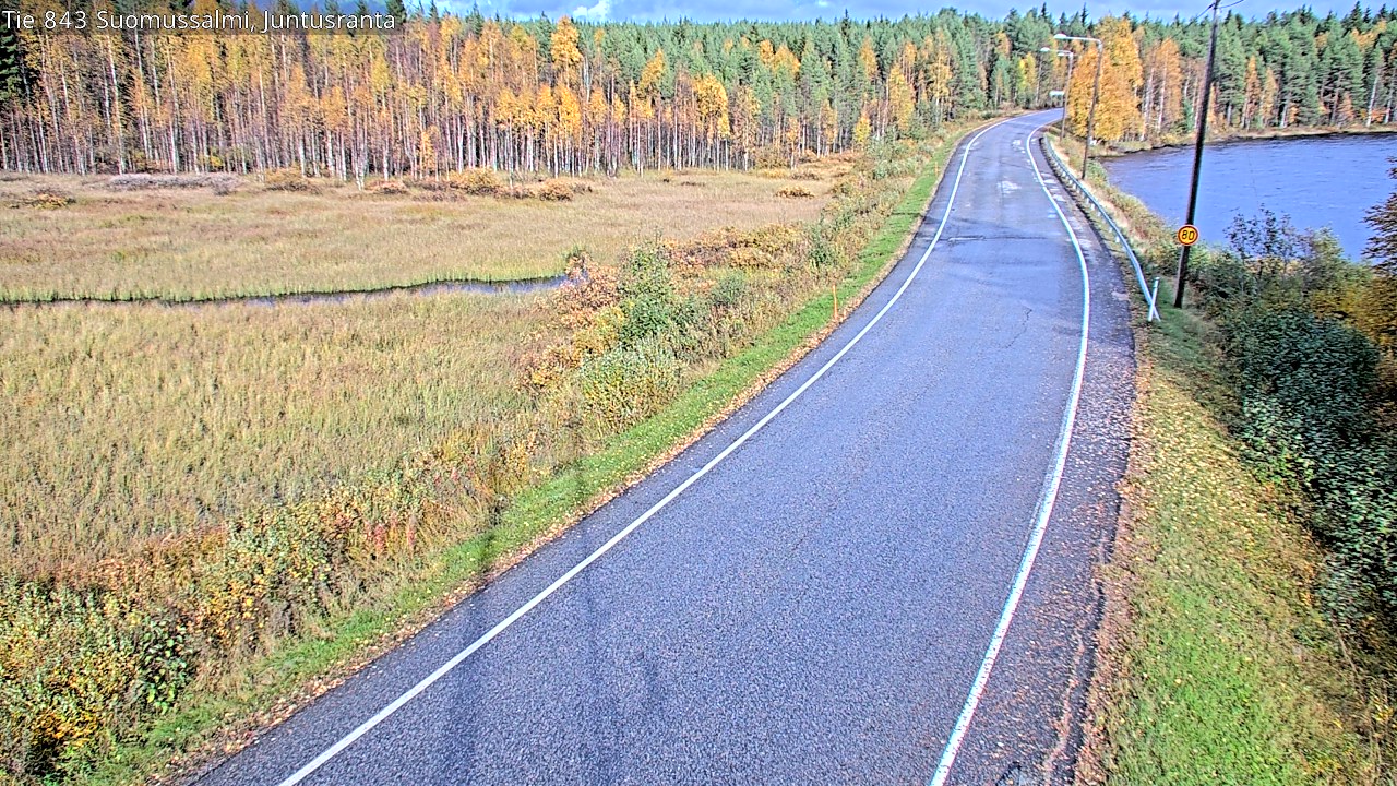 Kelikamerat Kuva Tie 843 Suomussalmi, Juntusranta, Suomussalmi, Kainuu