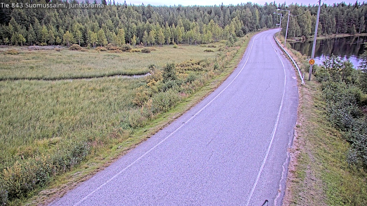 Kelikamerat Kuva Tie 843 Suomussalmi, Juntusranta, Suomussalmi, Kainuu