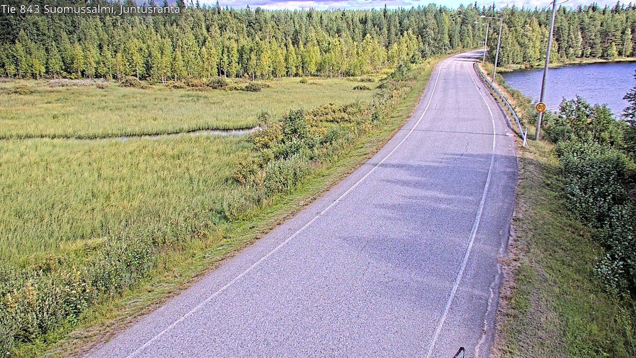Kelikamerat Kuva Tie 843 Suomussalmi, Juntusranta, Suomussalmi, Kainuu