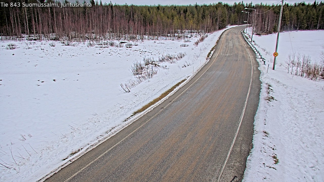 Kelikamerat Kuva Tie 843 Suomussalmi, Juntusranta, Suomussalmi, Kainuu