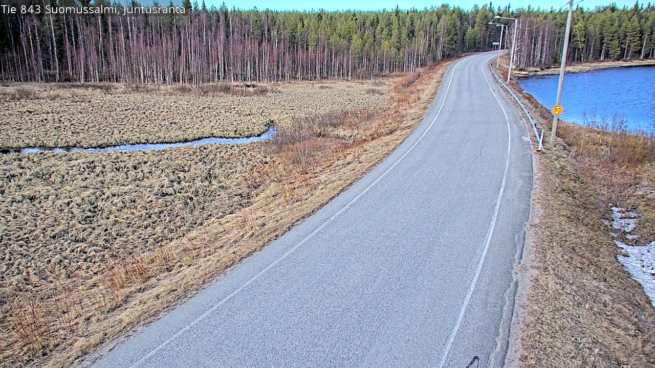 Kelikamerat Kuva Tie 843 Suomussalmi, Juntusranta, Suomussalmi, Kainuu