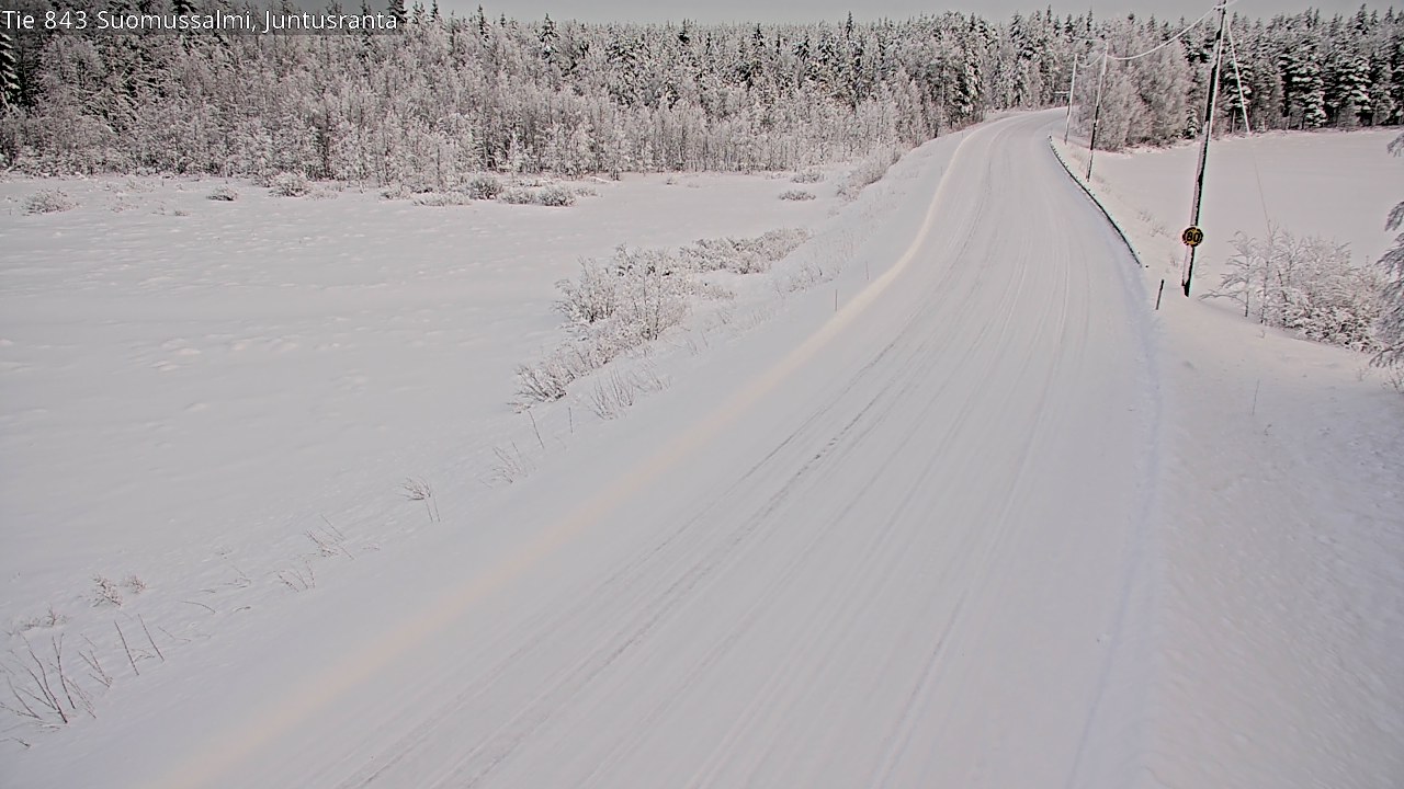 Kelikamerat Kuva Tie 843 Suomussalmi, Juntusranta, Suomussalmi, Kainuu