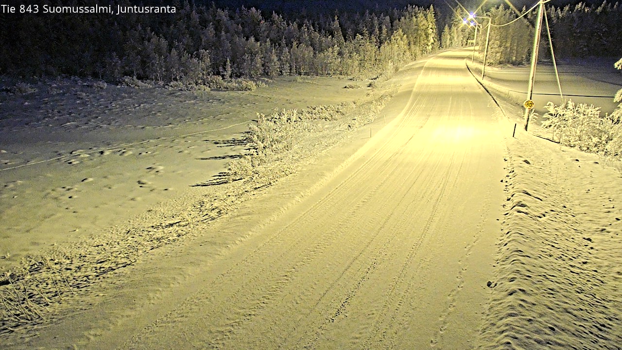 Kelikamerat Kuva Tie 843 Suomussalmi, Juntusranta, Suomussalmi, Kainuu