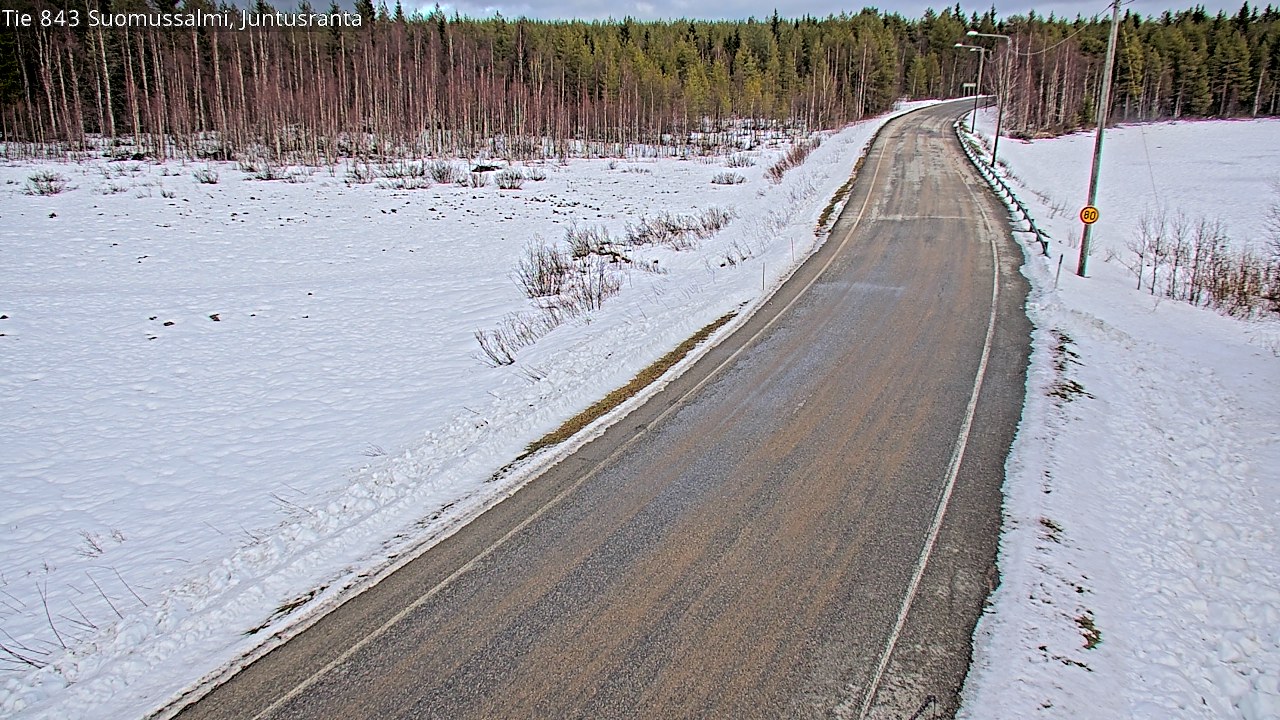Kelikamerat Kuva Tie 843 Suomussalmi, Juntusranta, Suomussalmi, Kainuu