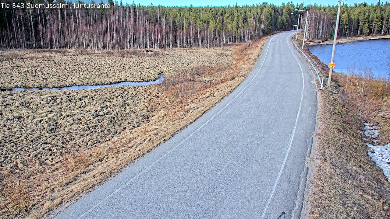 Kelikamerat Kuva Tie 843 Suomussalmi, Juntusranta, Suomussalmi, Kainuu