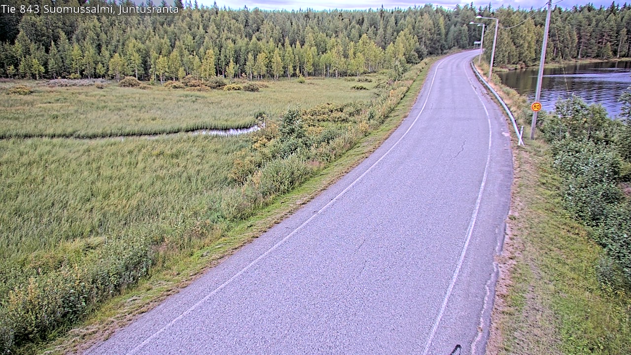 Kelikamerat Kuva Tie 843 Suomussalmi, Juntusranta, Suomussalmi, Kainuu