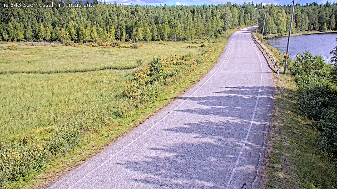 Kelikamerat Kuva Tie 843 Suomussalmi, Juntusranta, Suomussalmi, Kainuu