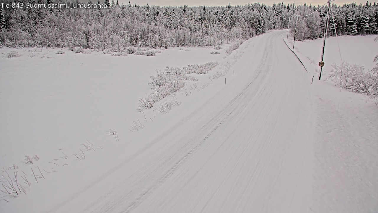 Kelikamerat Kuva Tie 843 Suomussalmi, Juntusranta, Suomussalmi, Kainuu