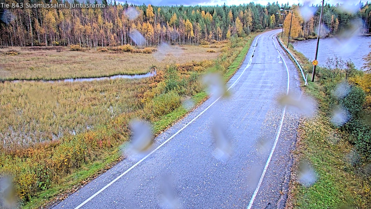 Weather Camera Image Väg 843 Suomussalmi, Juntusranta, Suomussalmi, Kainuu