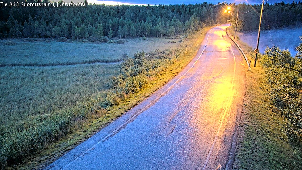 Kelikamerat Kuva Tie 843 Suomussalmi, Juntusranta, Suomussalmi, Kainuu