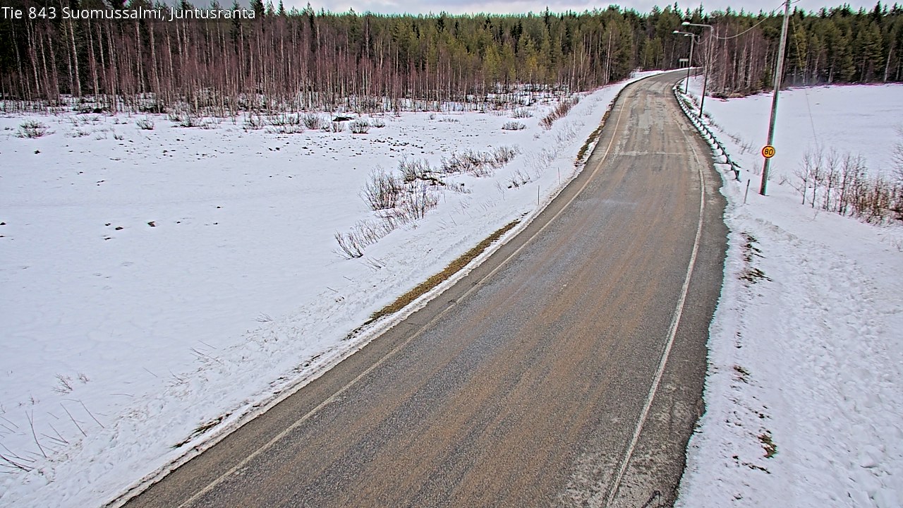 Kelikamerat Kuva Tie 843 Suomussalmi, Juntusranta, Suomussalmi, Kainuu