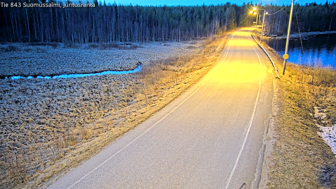 Kelikamerat Kuva Tie 843 Suomussalmi, Juntusranta, Suomussalmi, Kainuu