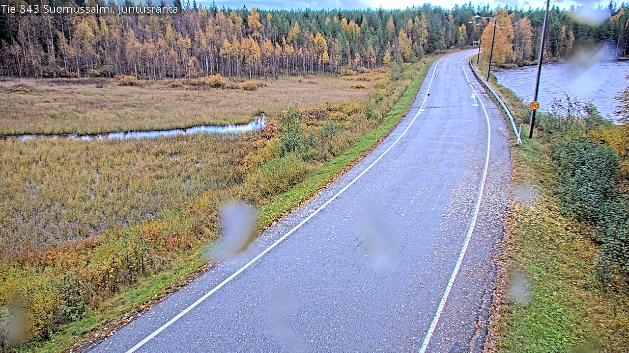 Weather Camera Image Väg 843 Suomussalmi, Juntusranta, Suomussalmi, Kainuu