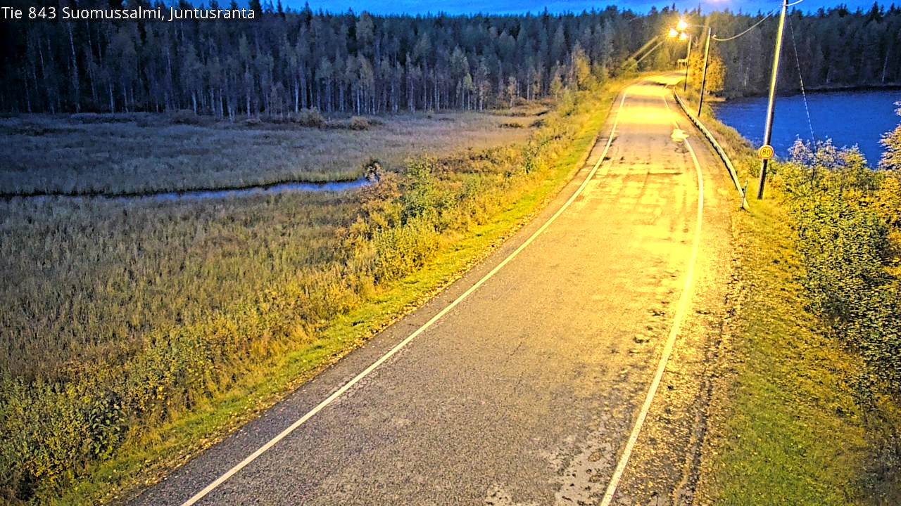 Kelikamerat Kuva Tie 843 Suomussalmi, Juntusranta, Suomussalmi, Kainuu