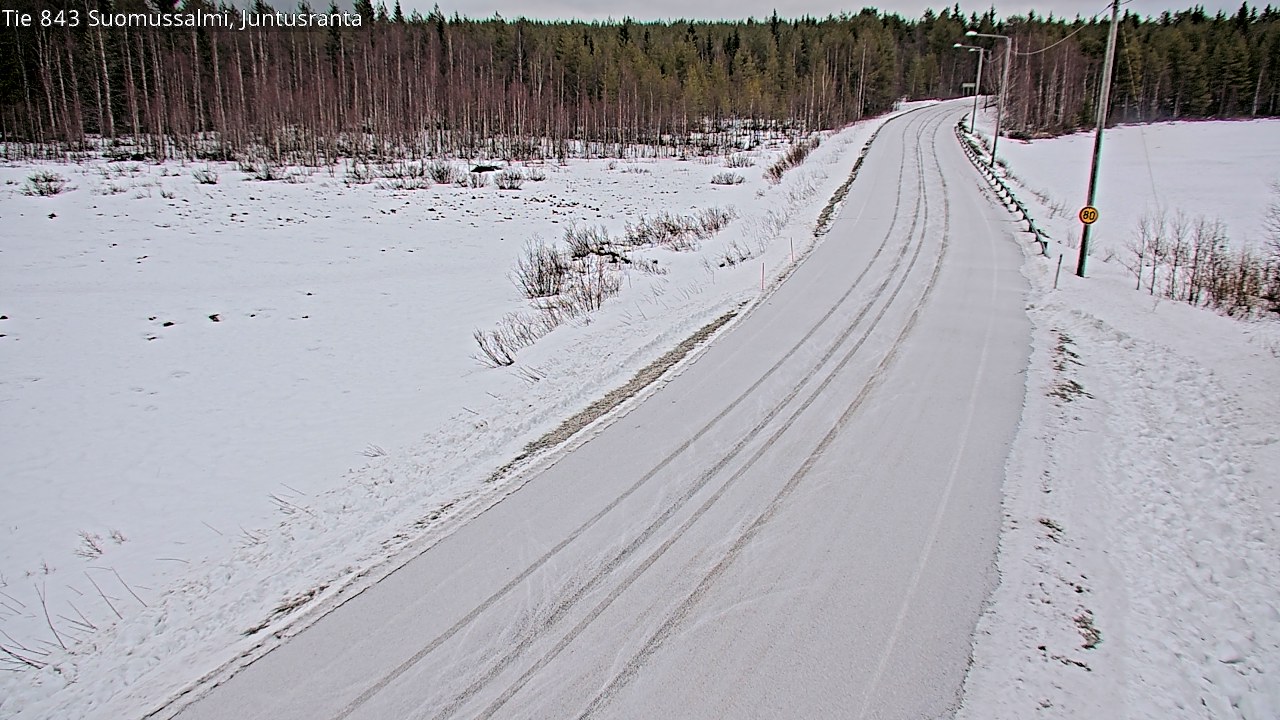 Kelikamerat Kuva Tie 843 Suomussalmi, Juntusranta, Suomussalmi, Kainuu
