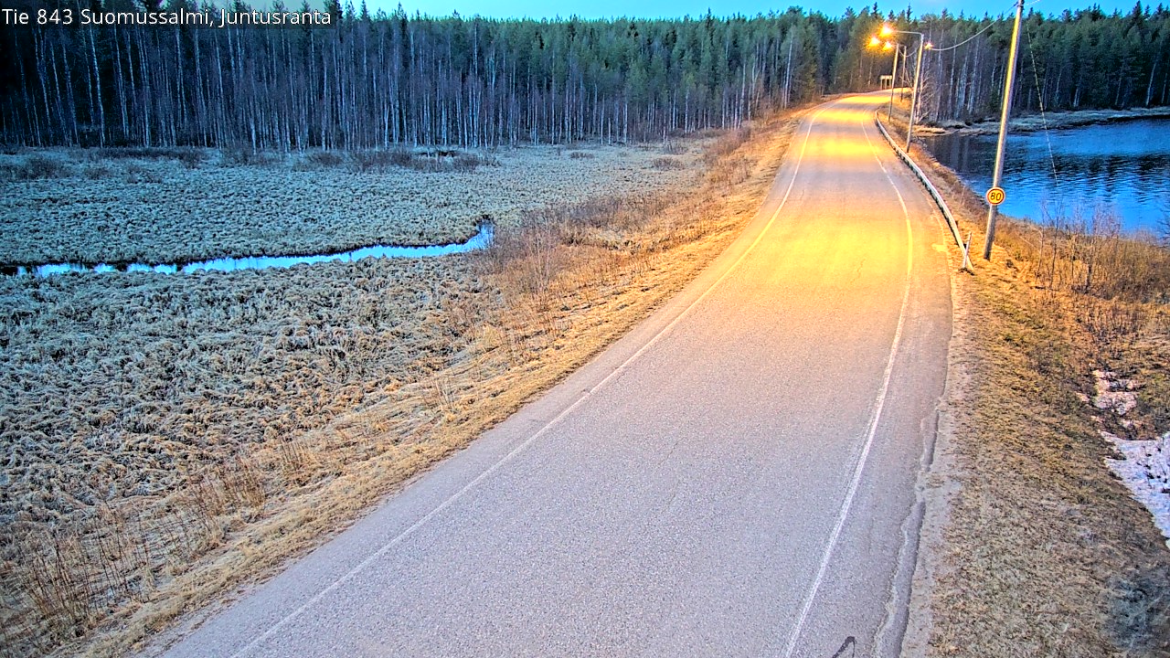 Kelikamerat Kuva Tie 843 Suomussalmi, Juntusranta, Suomussalmi, Kainuu