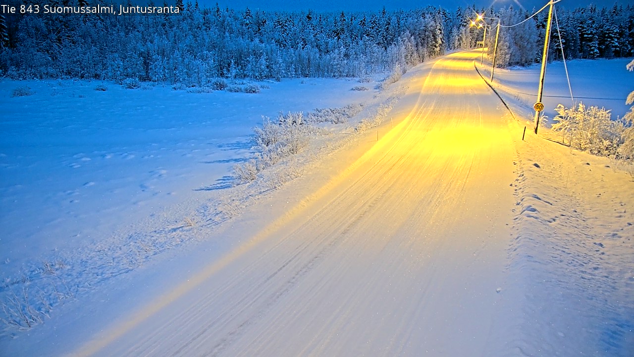 Kelikamerat Kuva Tie 843 Suomussalmi, Juntusranta, Suomussalmi, Kainuu