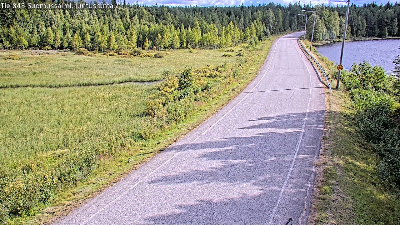 Kelikamerat Kuva Tie 843 Suomussalmi, Juntusranta, Suomussalmi, Kainuu