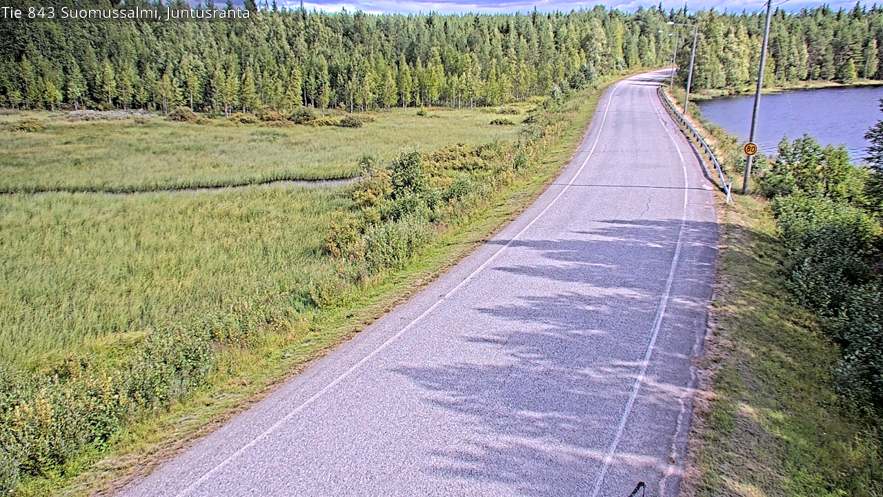 Kelikamerat Kuva Tie 843 Suomussalmi, Juntusranta, Suomussalmi, Kainuu