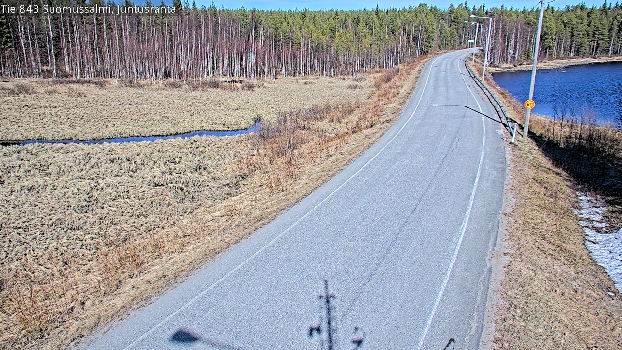 Kelikamerat Kuva Tie 843 Suomussalmi, Juntusranta, Suomussalmi, Kainuu