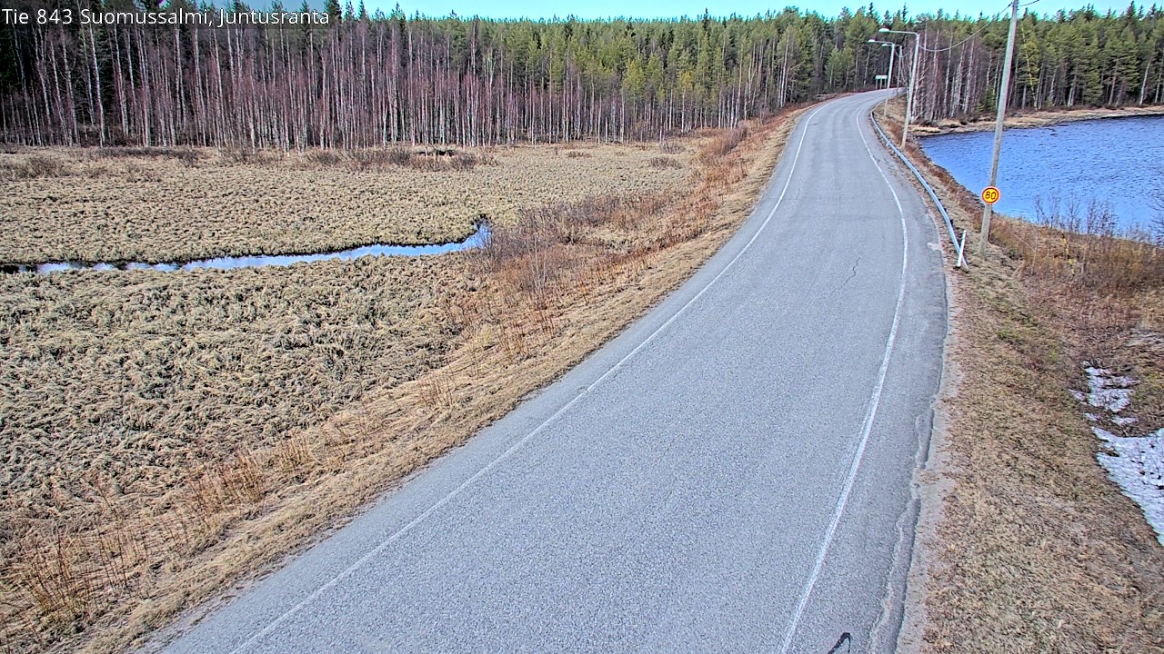Kelikamerat Kuva Tie 843 Suomussalmi, Juntusranta, Suomussalmi, Kainuu