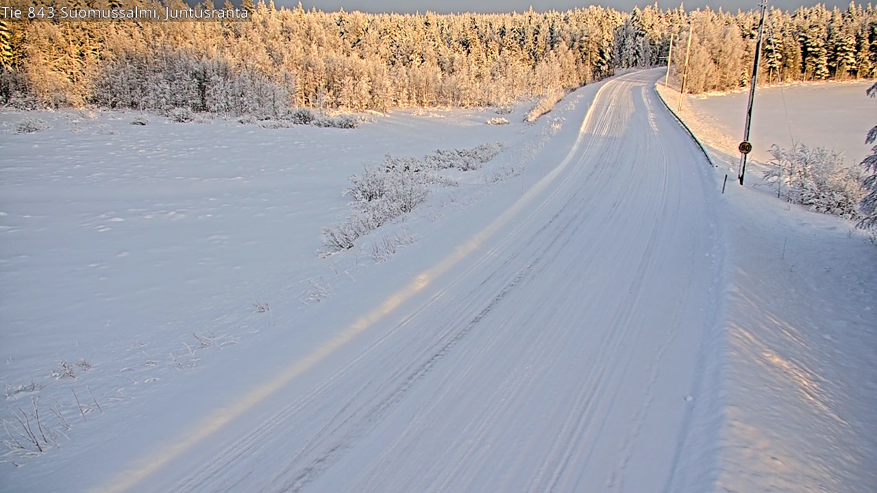 Kelikamerat Kuva Tie 843 Suomussalmi, Juntusranta, Suomussalmi, Kainuu