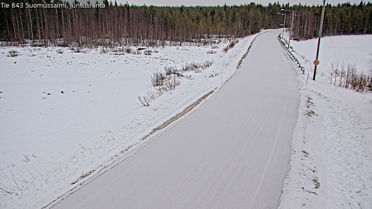 Kelikamerat Kuva Tie 843 Suomussalmi, Juntusranta, Suomussalmi, Kainuu