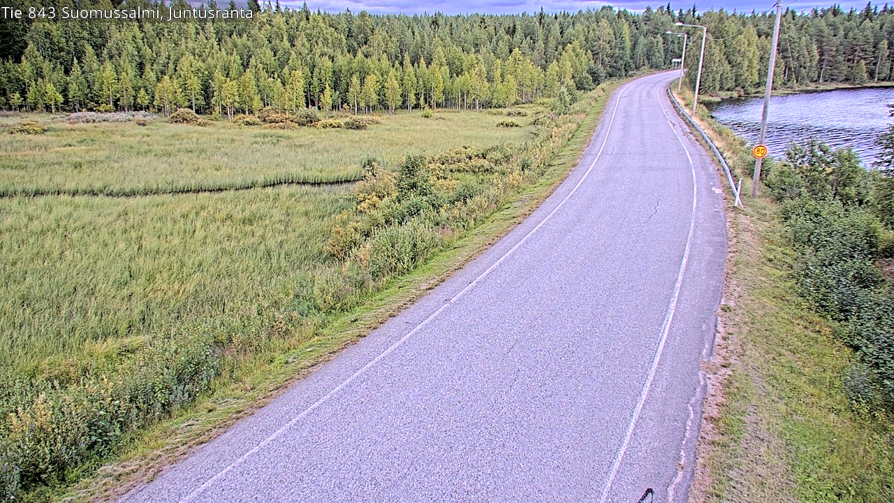 Kelikamerat Kuva Tie 843 Suomussalmi, Juntusranta, Suomussalmi, Kainuu